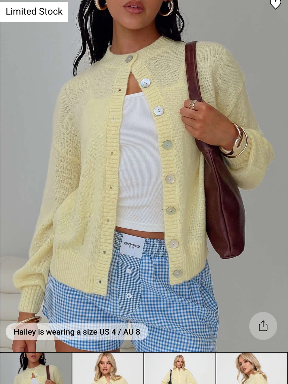 Sunbeam yellow cardigan from Princess Polly - Picture 5 of 5